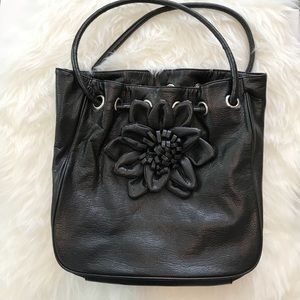 Giannini Black Faux Leather Handbag